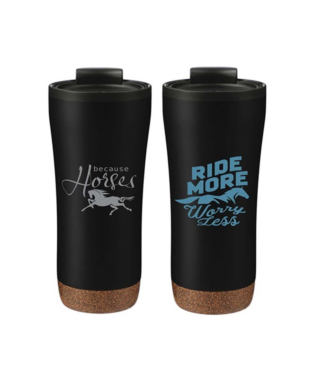 Stainless Steel Travel Mug with cork bottom, 16 oz.