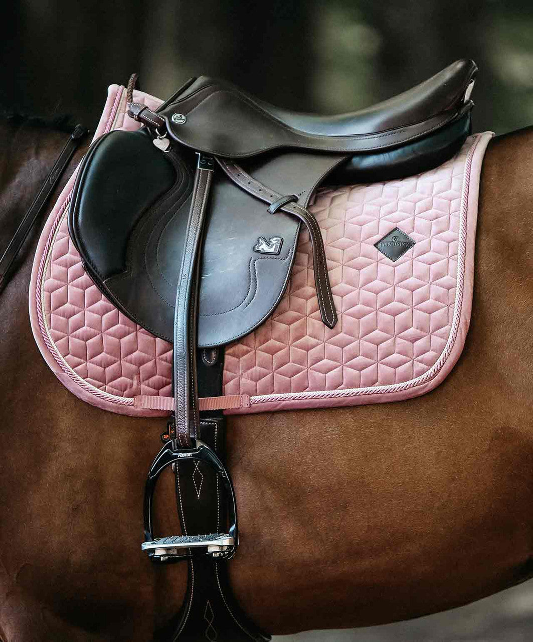 Kentucky Horsewear Velvet Jump Saddle Pad, Cob.