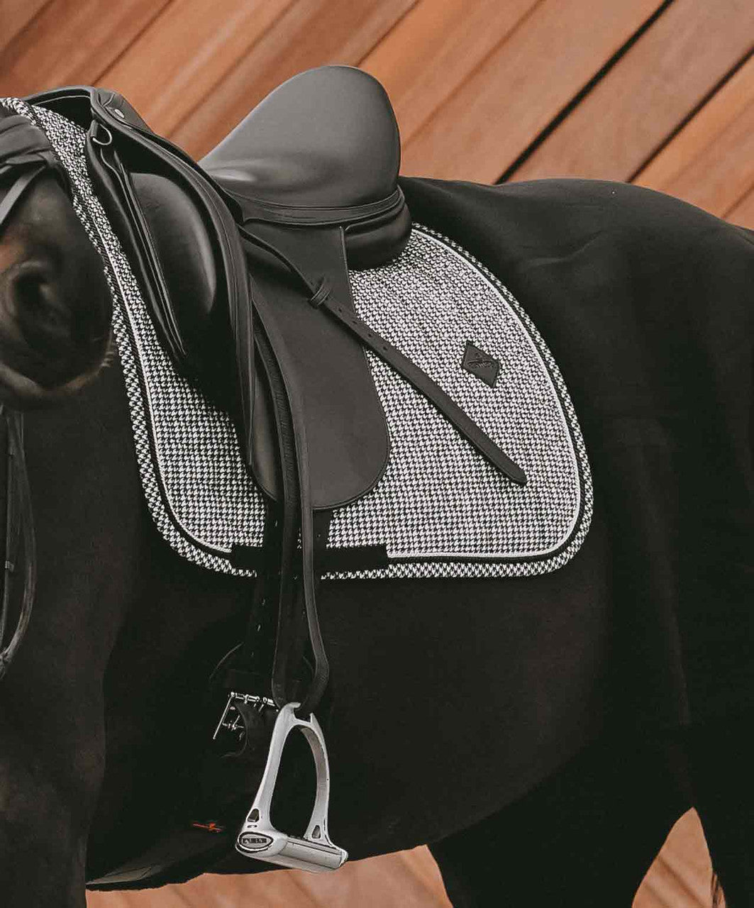 Kentucky Horsewear Pied De Poule Dressage Saddle Pad.
