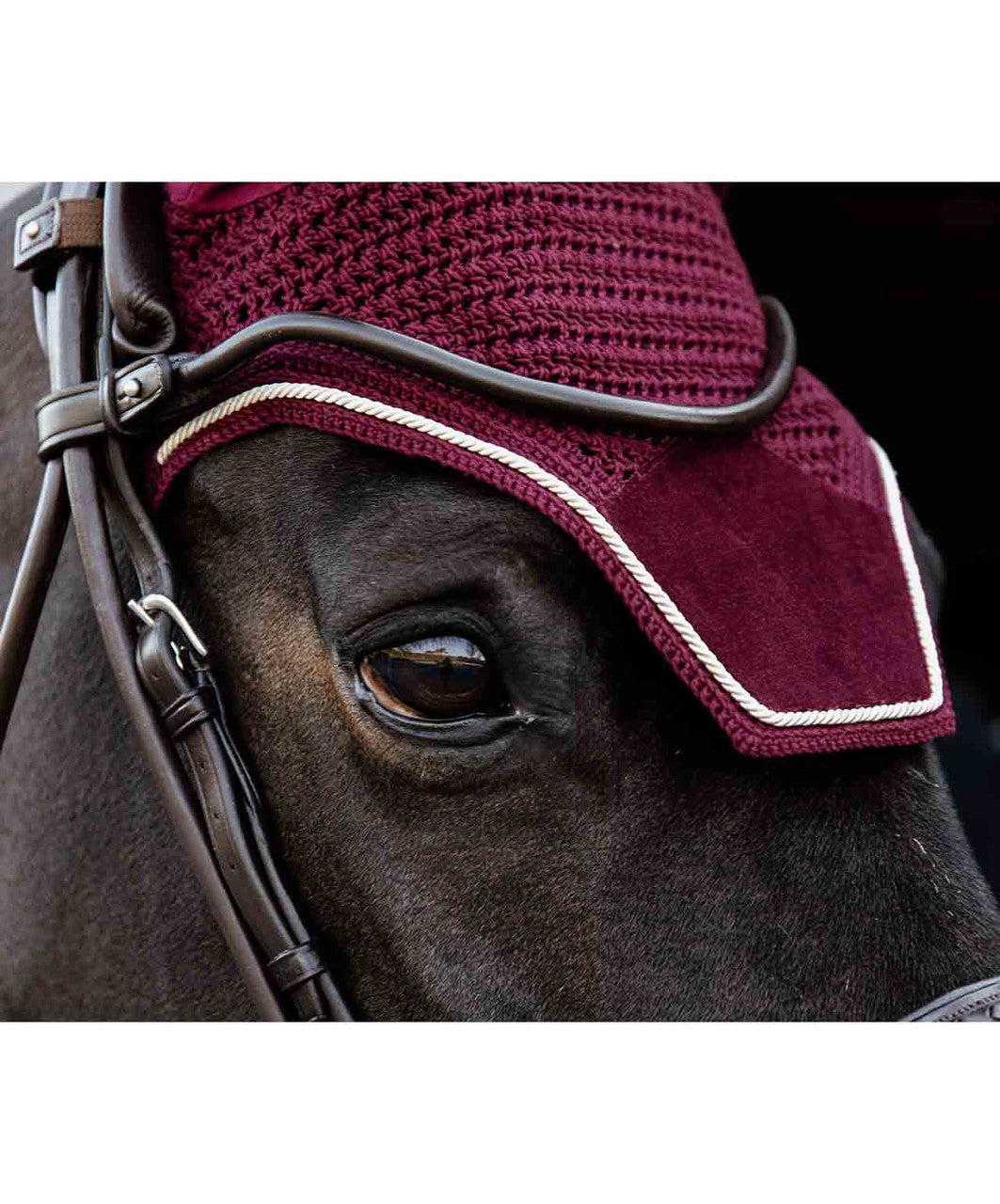 Kentucky Wellington Fly Veil Velvet, Bordeaux.