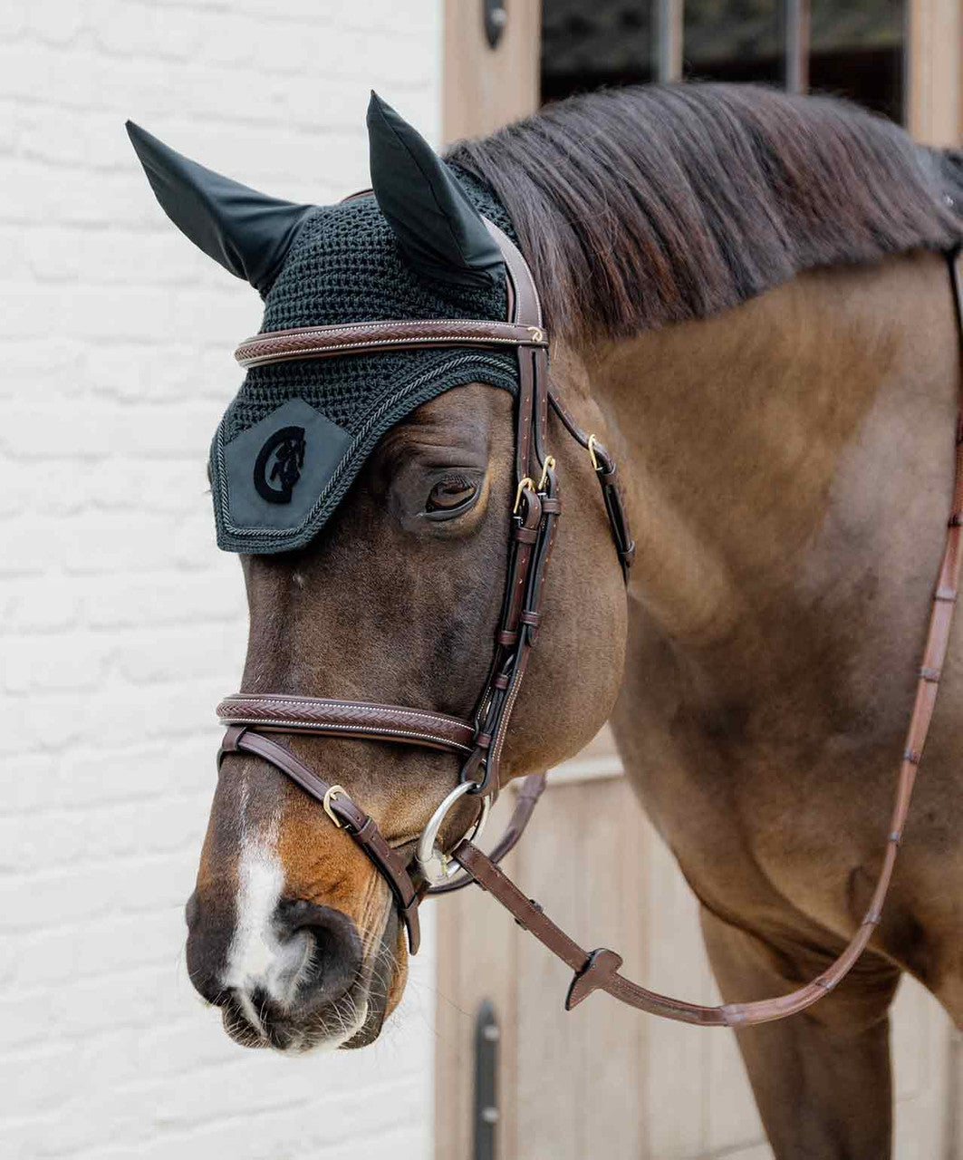 Kentucky Horsewear Fly Veil Wellington 3D Logo Soundless.