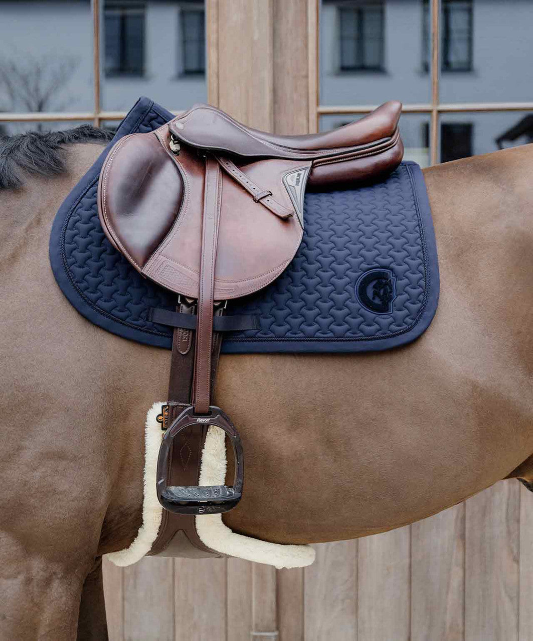 Kentucky Horsewear Plaited 3D Logo Saddle Pad.