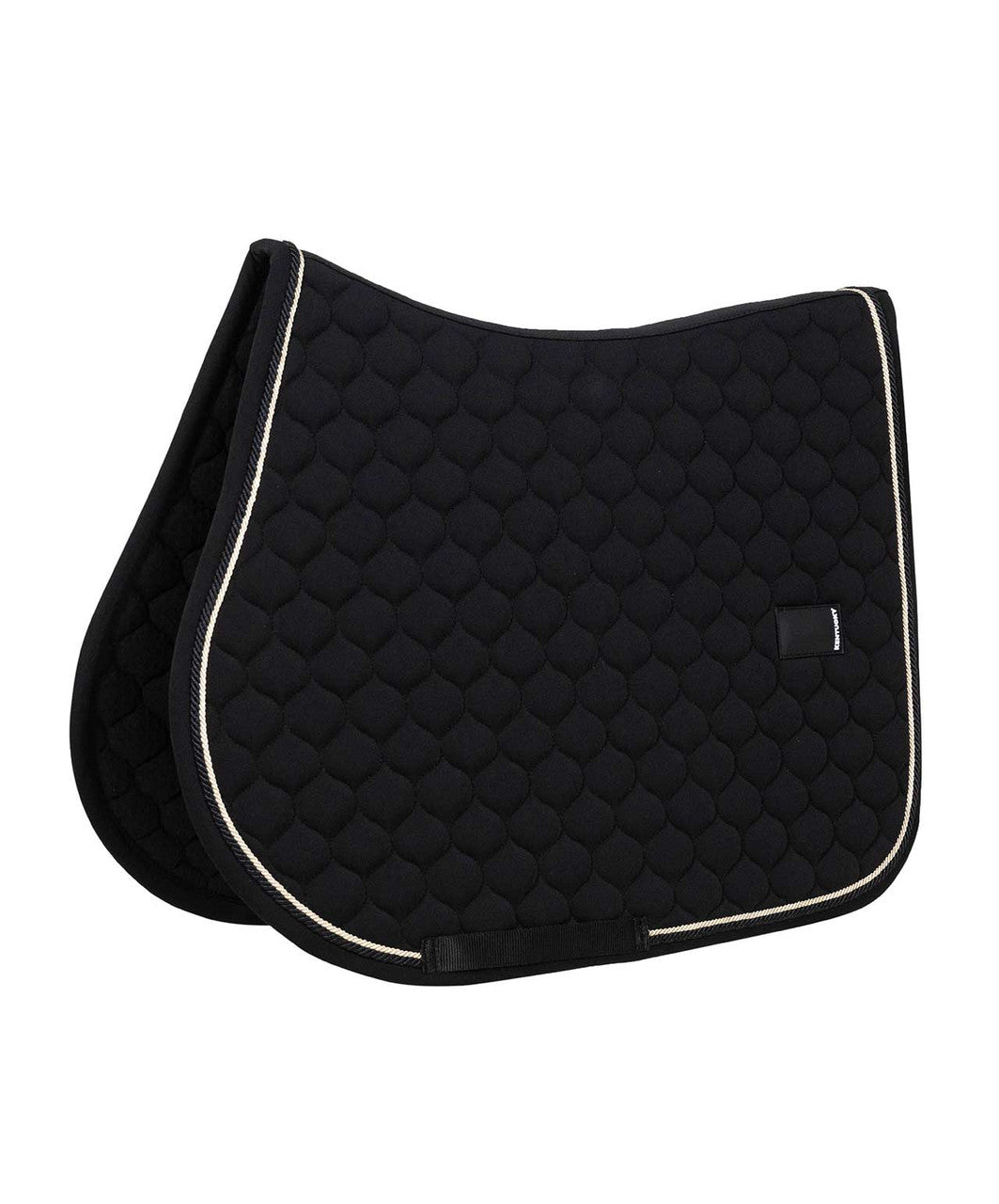 Kentucky Horsewear Onion Quilt Rubber Logo Jump Saddle Pad, Black.