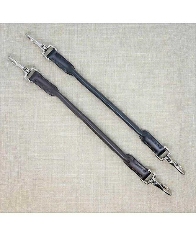 Black Oak Pommel Strap with Clips.