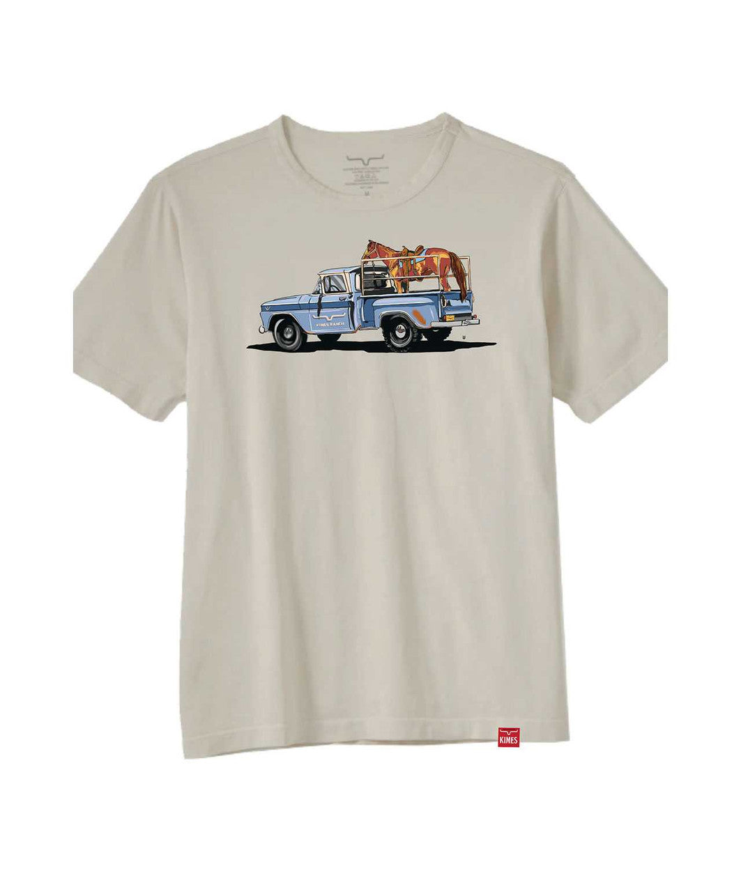 Kimes Ranch Mens Lucky B T-Shirt, Natural, front.