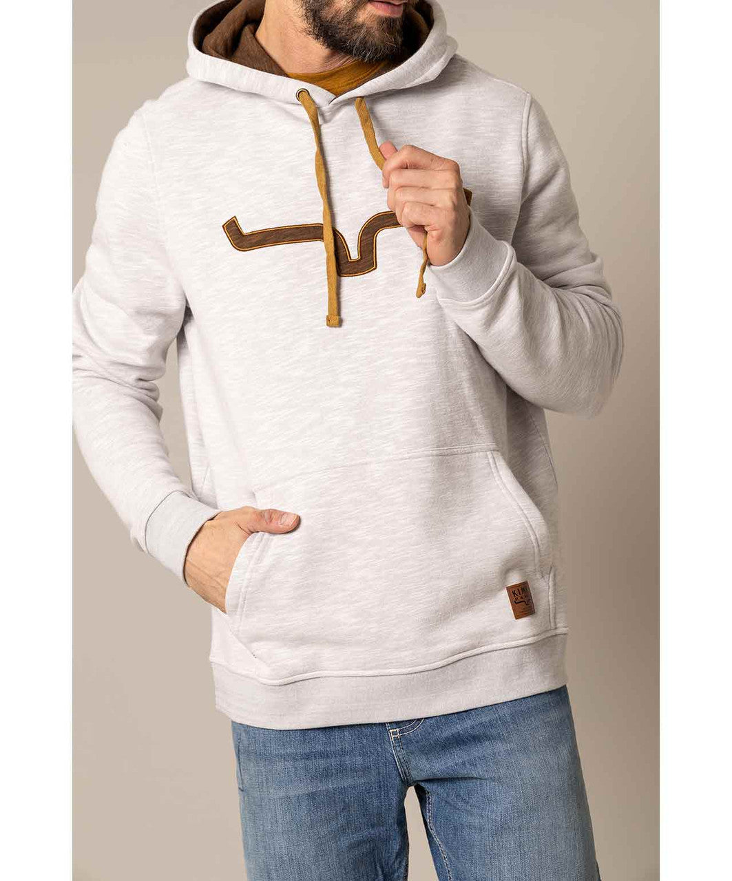 Kimes Ranch Mens Durham Hoodie, Natural.