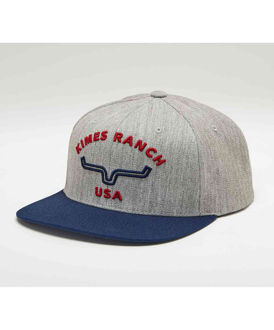 Kimes Ranch Arched Trucker Hat, Grey Heather.