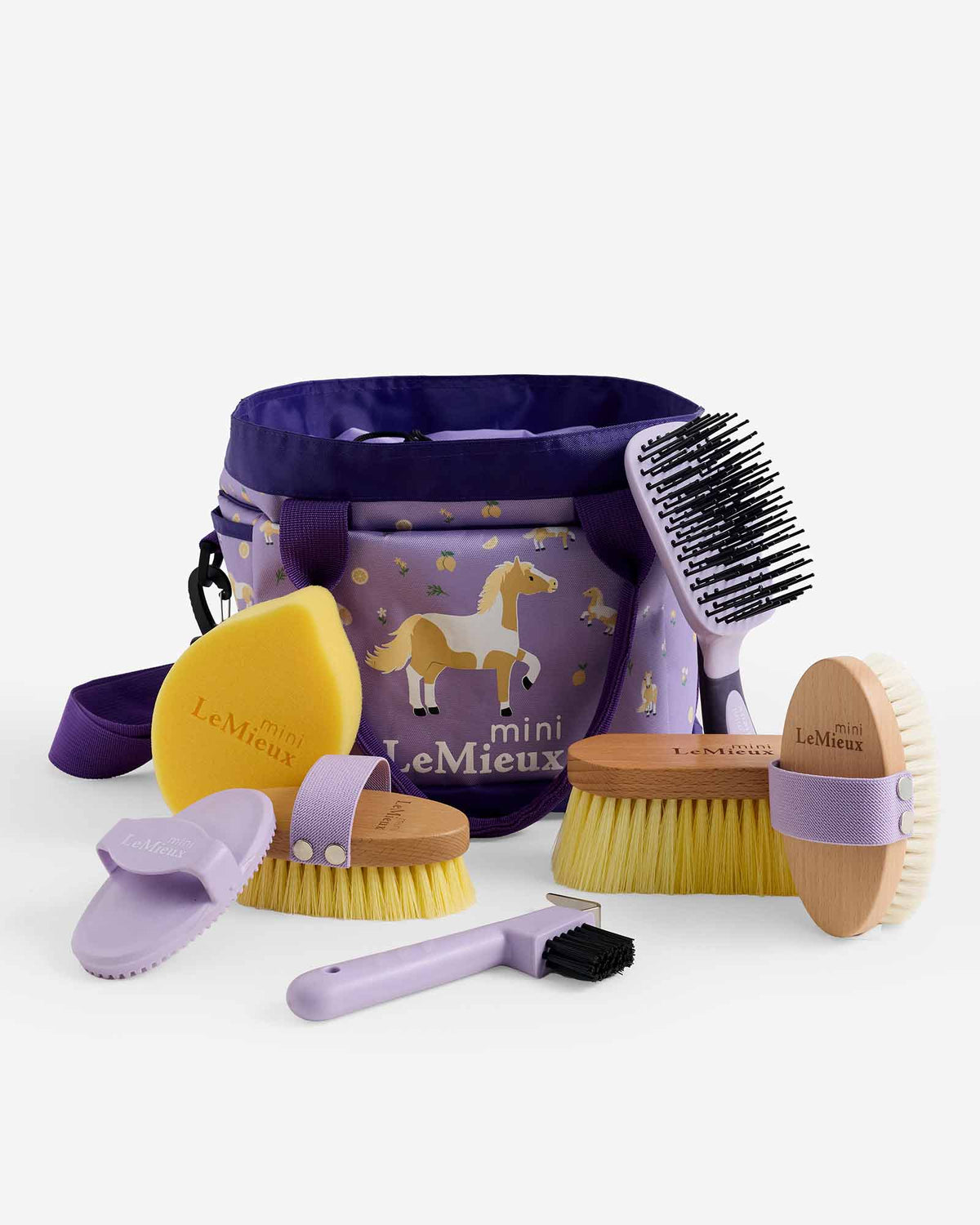 LeMieux Mini Grooming Set FW26, Lemon. 