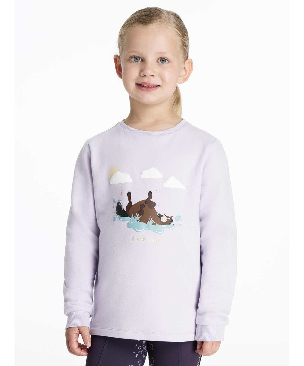 Clearout - LeMieux Mini Poppy Long Sleeve Top.
