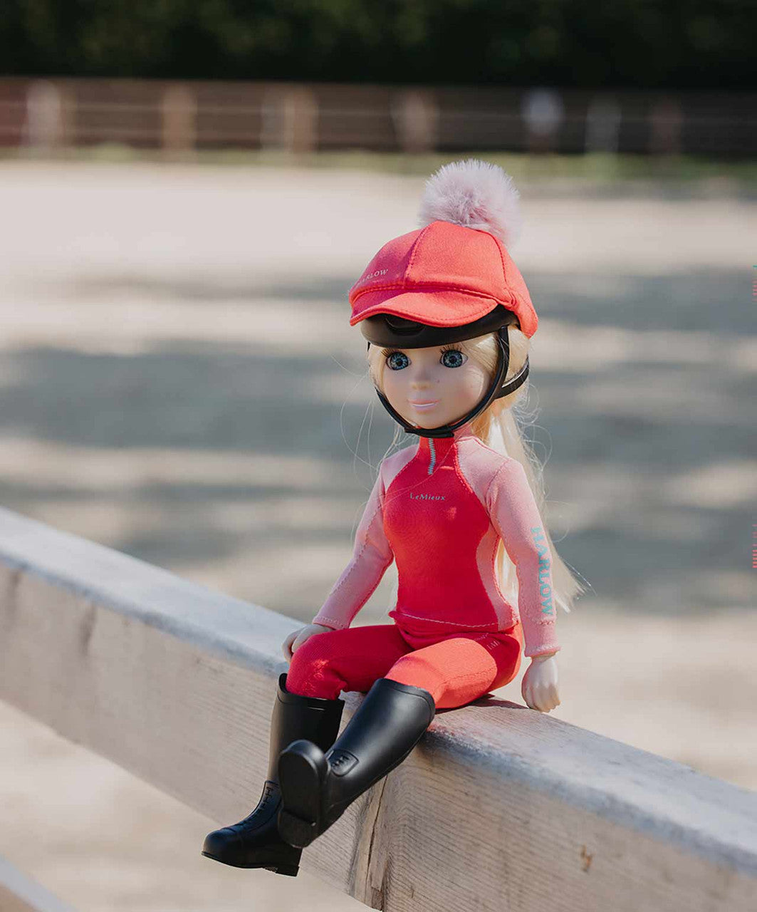 LeMieux Harlow Toy Rider, sitting.