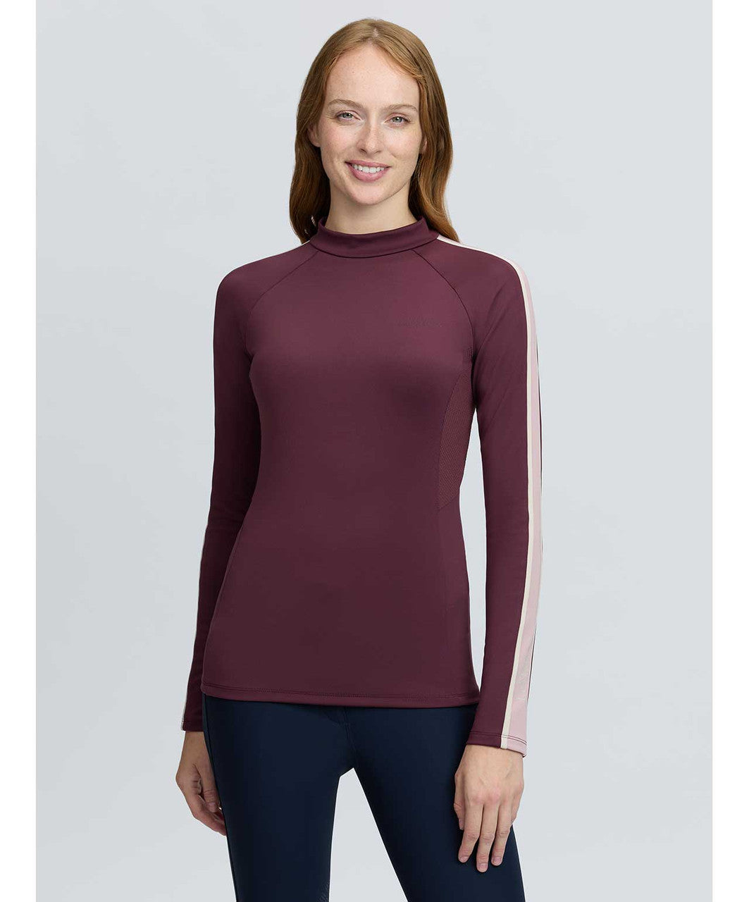 LeMieux Talia Turtleneck Base Layer FW26, Bramble.