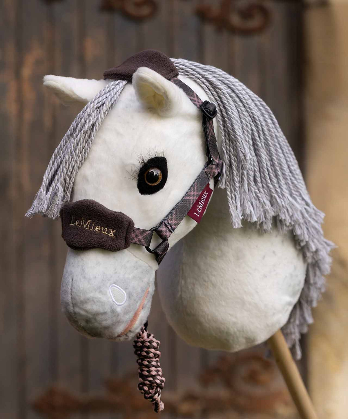 LeMieux Hobby Horse Toy Heritage Vogue Halter, lifestyle. 