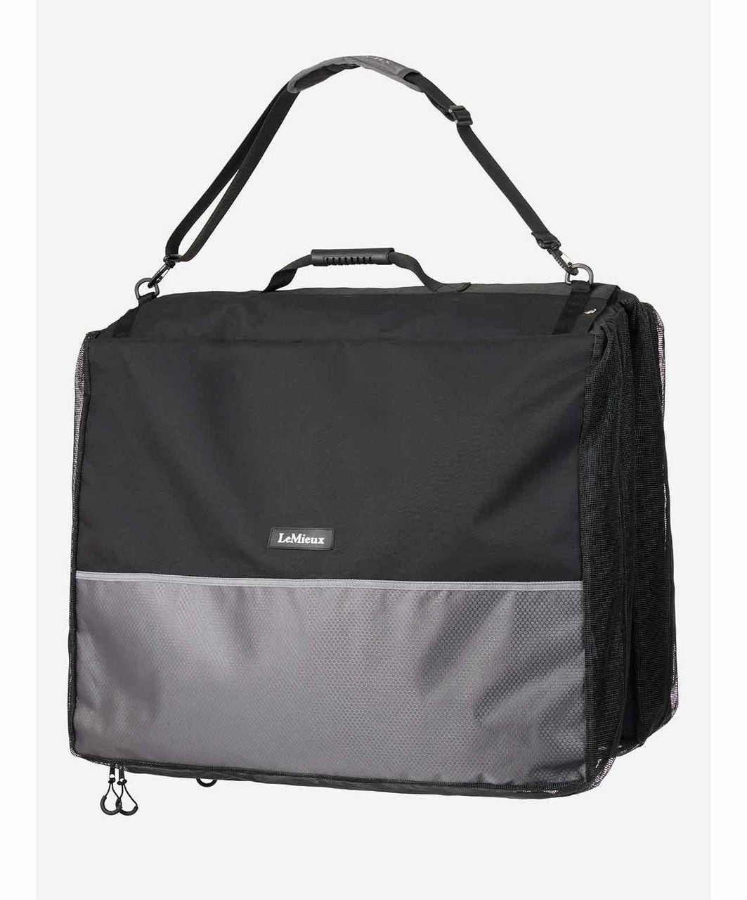 LeMieux Saddle Pad Bag 2 in Black/Grey.
