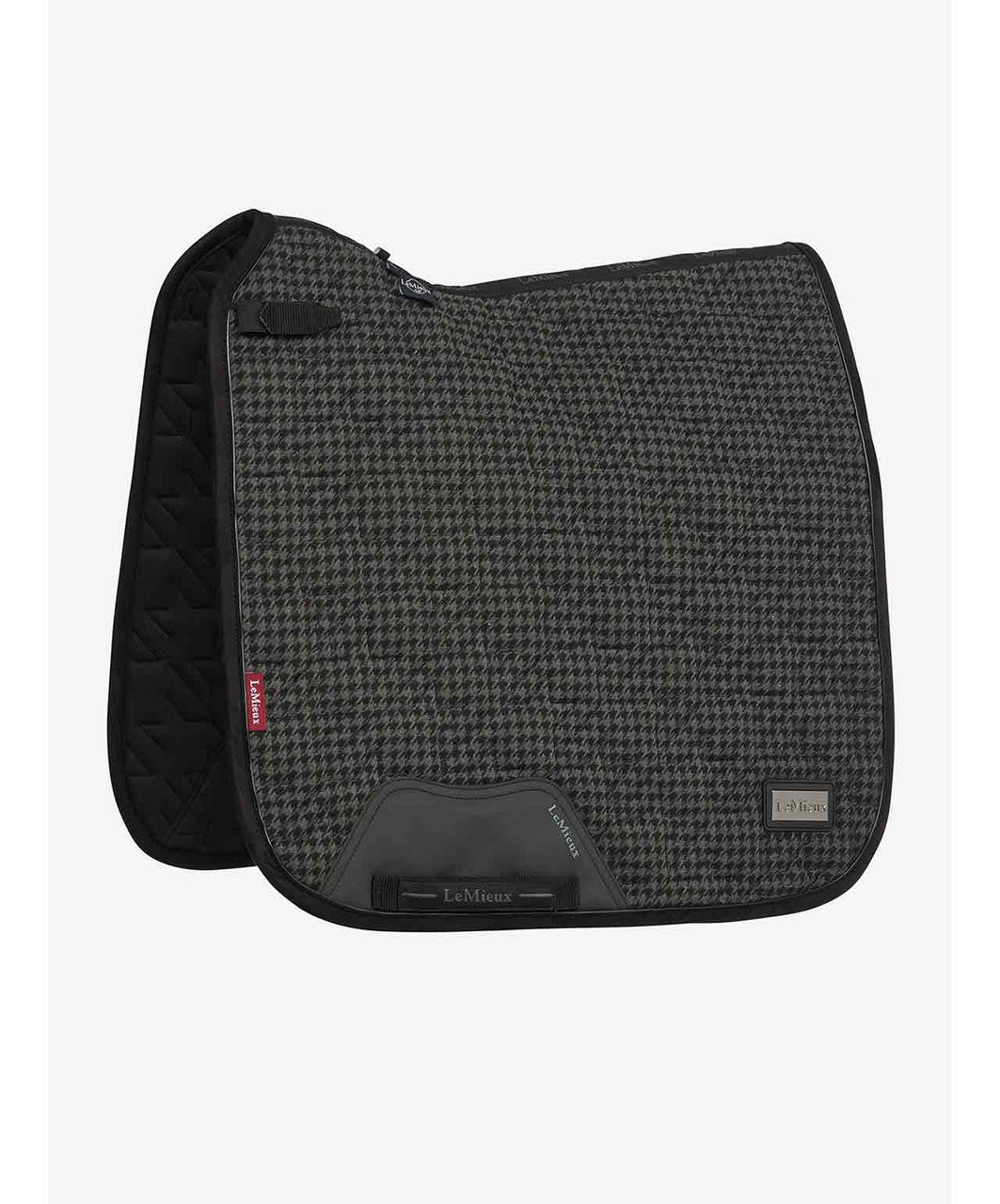 LeMieux Dressage Aspen Houndstooth Square Saddle Pad.