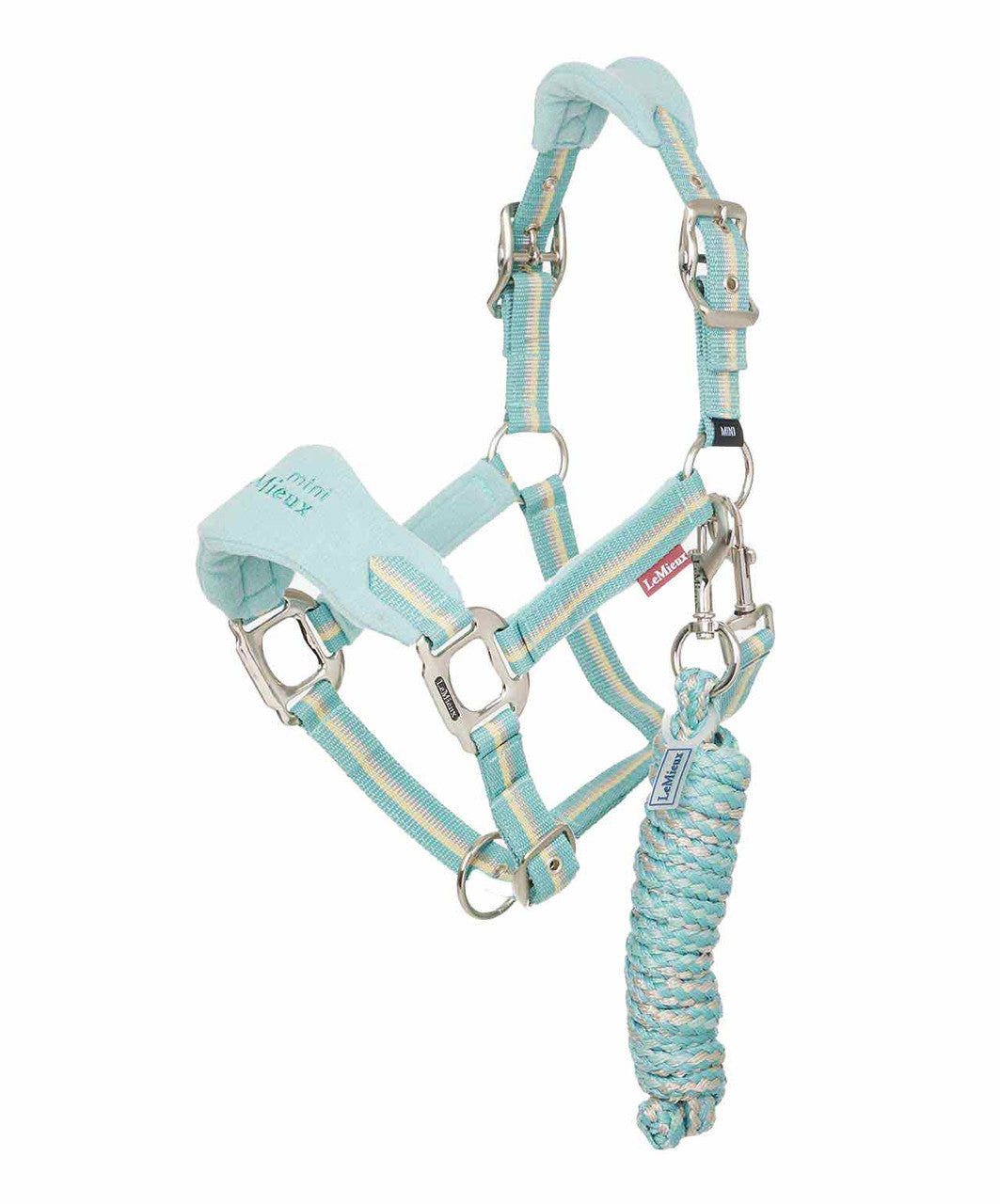 LeMieux Mini Vogue Halter and Lead 2025, Aqua.