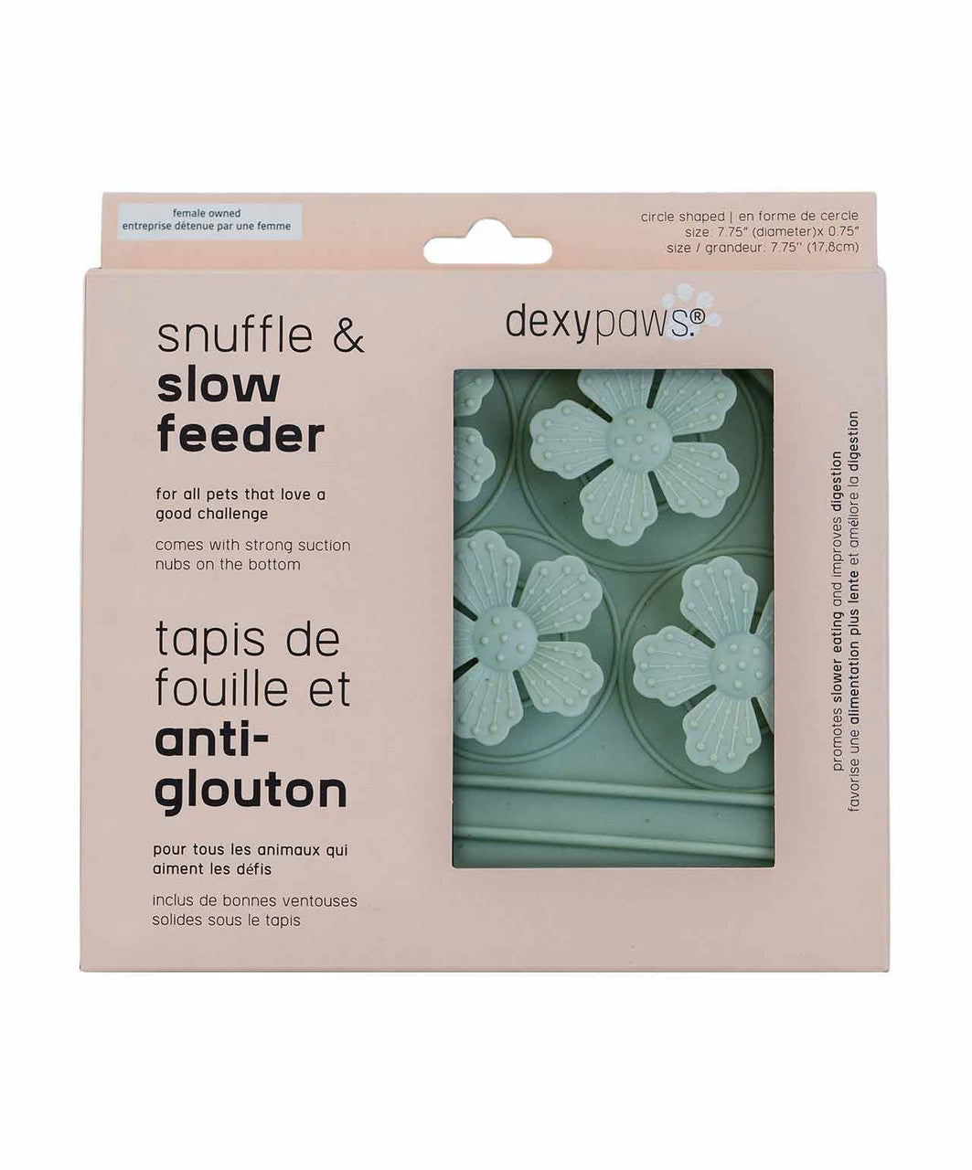 Dexypaws Silicone Snuffle Mat "Hide + Seek" Slow Feeder.
