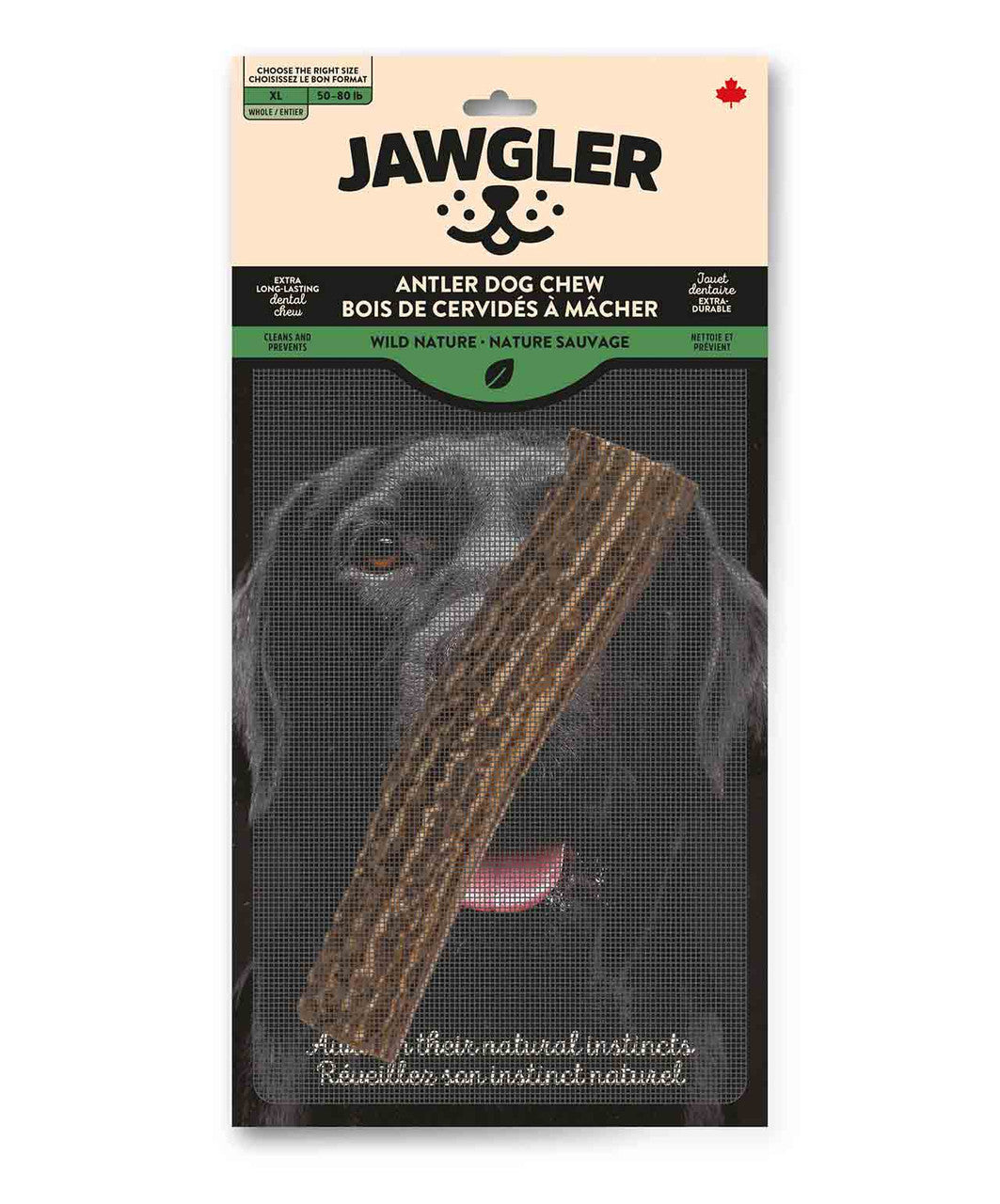 Jawgler Antler Dog Chew - Whole Wild Nature XL.