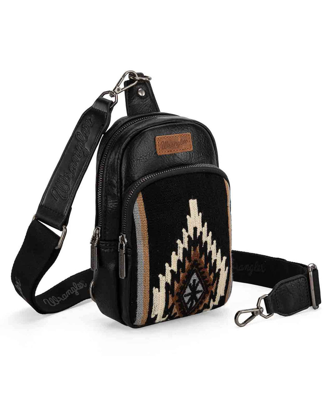 Wrangler Southwestern Knitted Sling Bag.