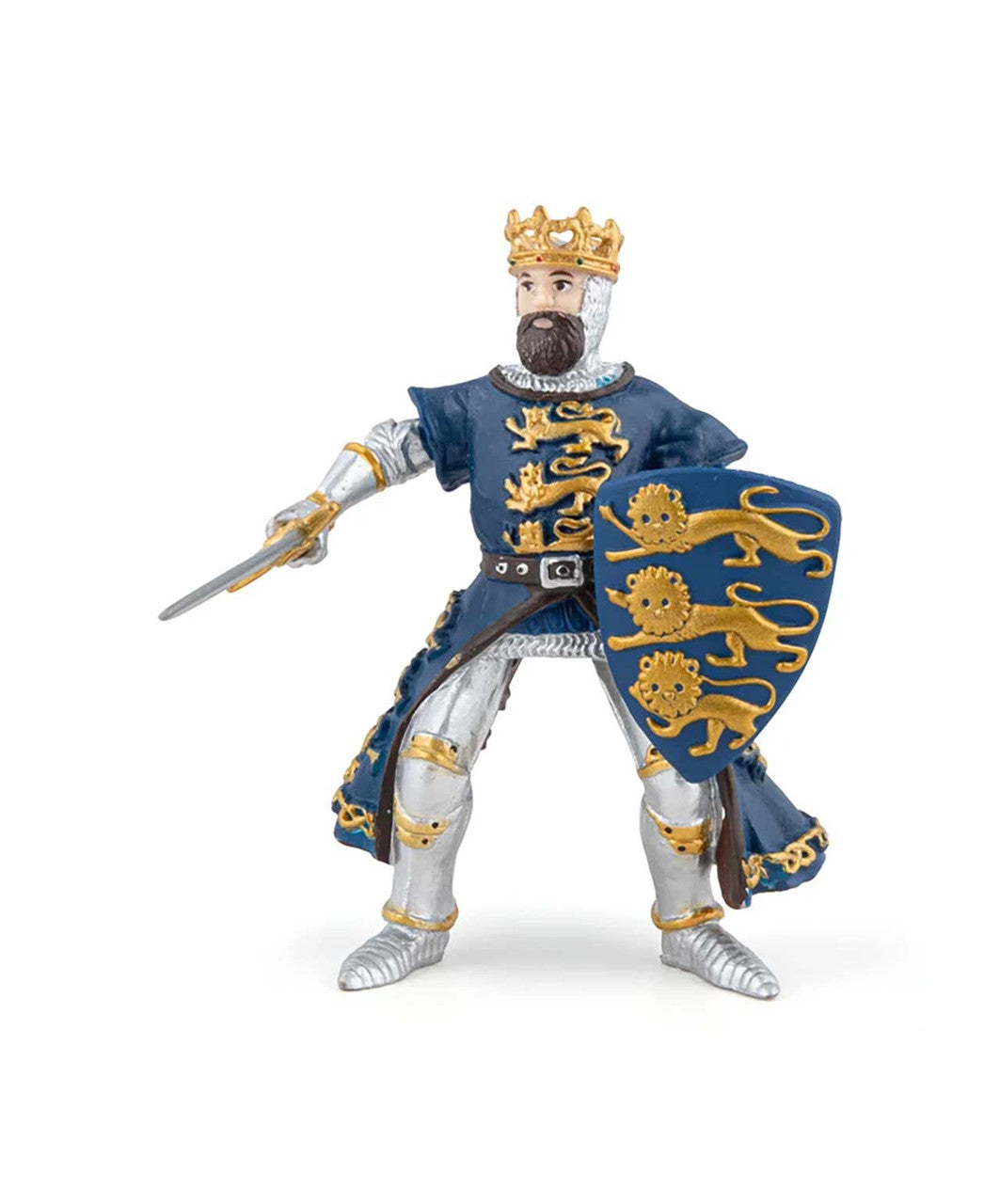 Papo Toy Blue King Richard, front.