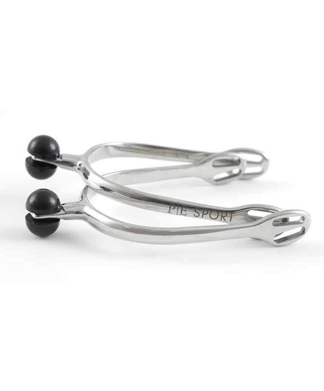 Premier Equine Stainless Steel Plastic Roller Ball Spurs.
