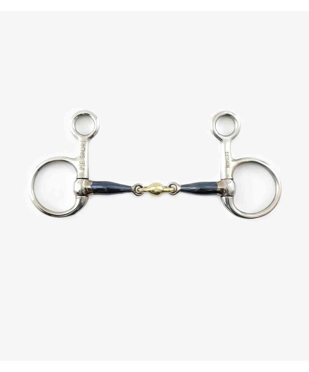 Premier Equine Blue Sweet Iron Baucher with Brass Alloy Lozenge Bit.