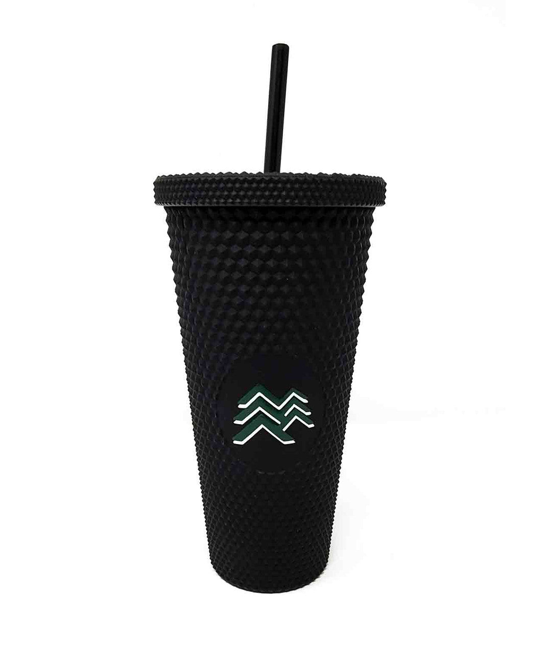 Sprucewood Straw Cup with logo.