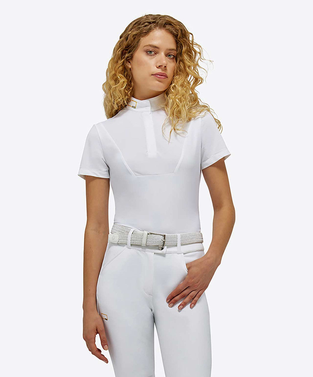 RG by CT Ladies Short Sleeve Shirt, white.