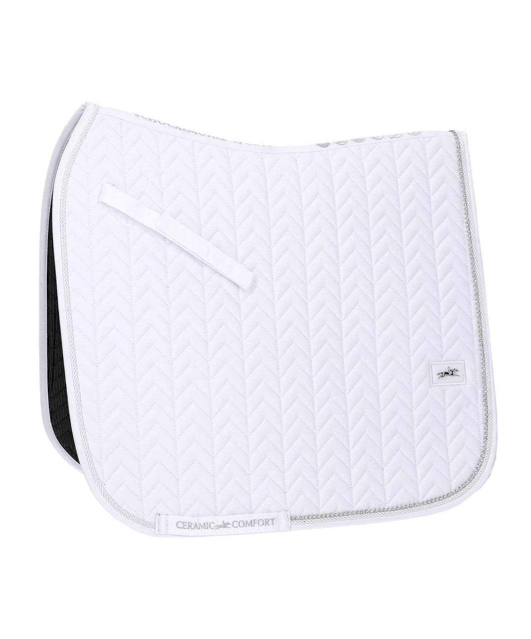 SChockemohle SP Ceramica Dressage Saddle Pad, White.