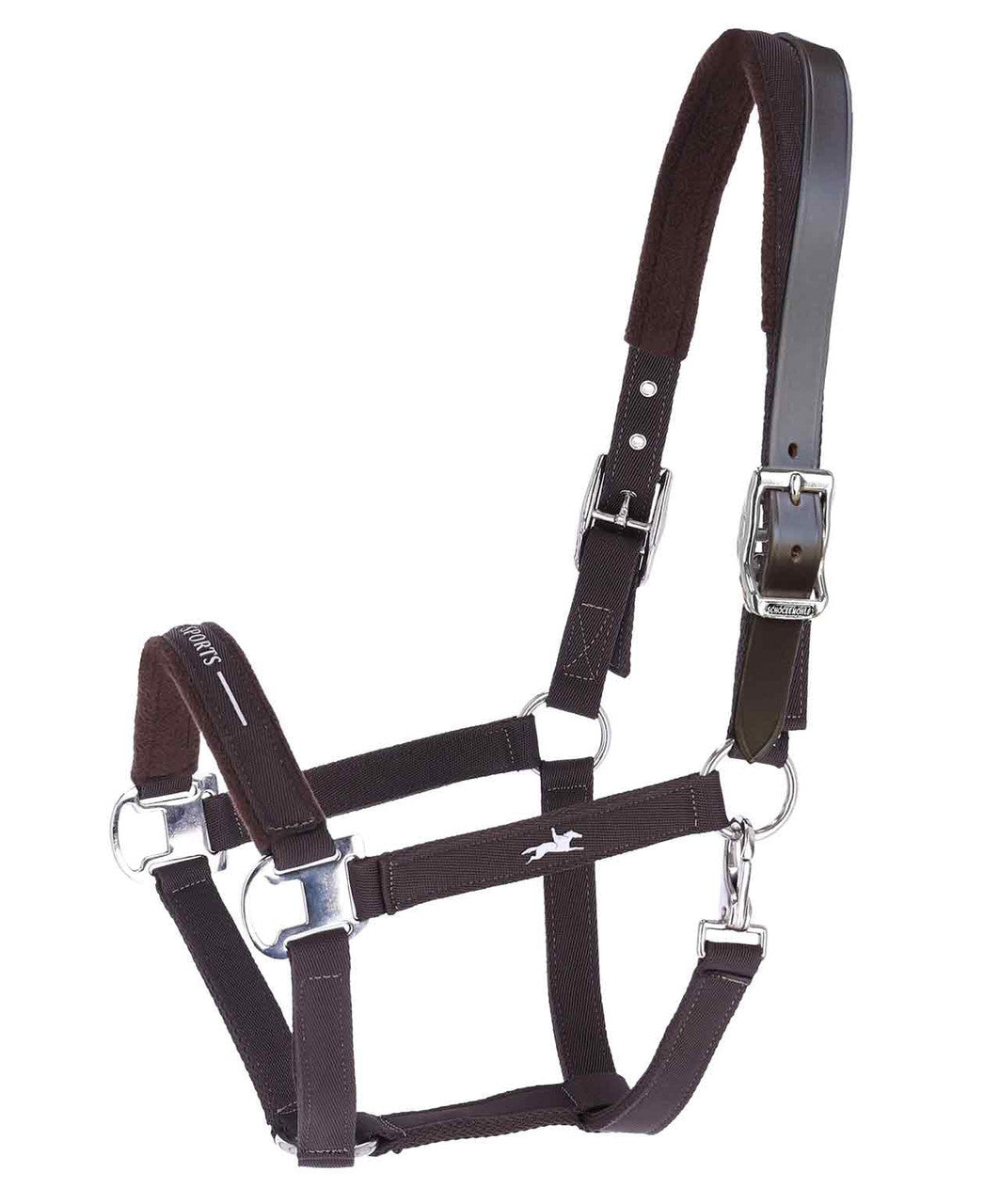 Schockemohle Sports SP Memphis Style 3 Breakaway Halter FW26, Mocha.