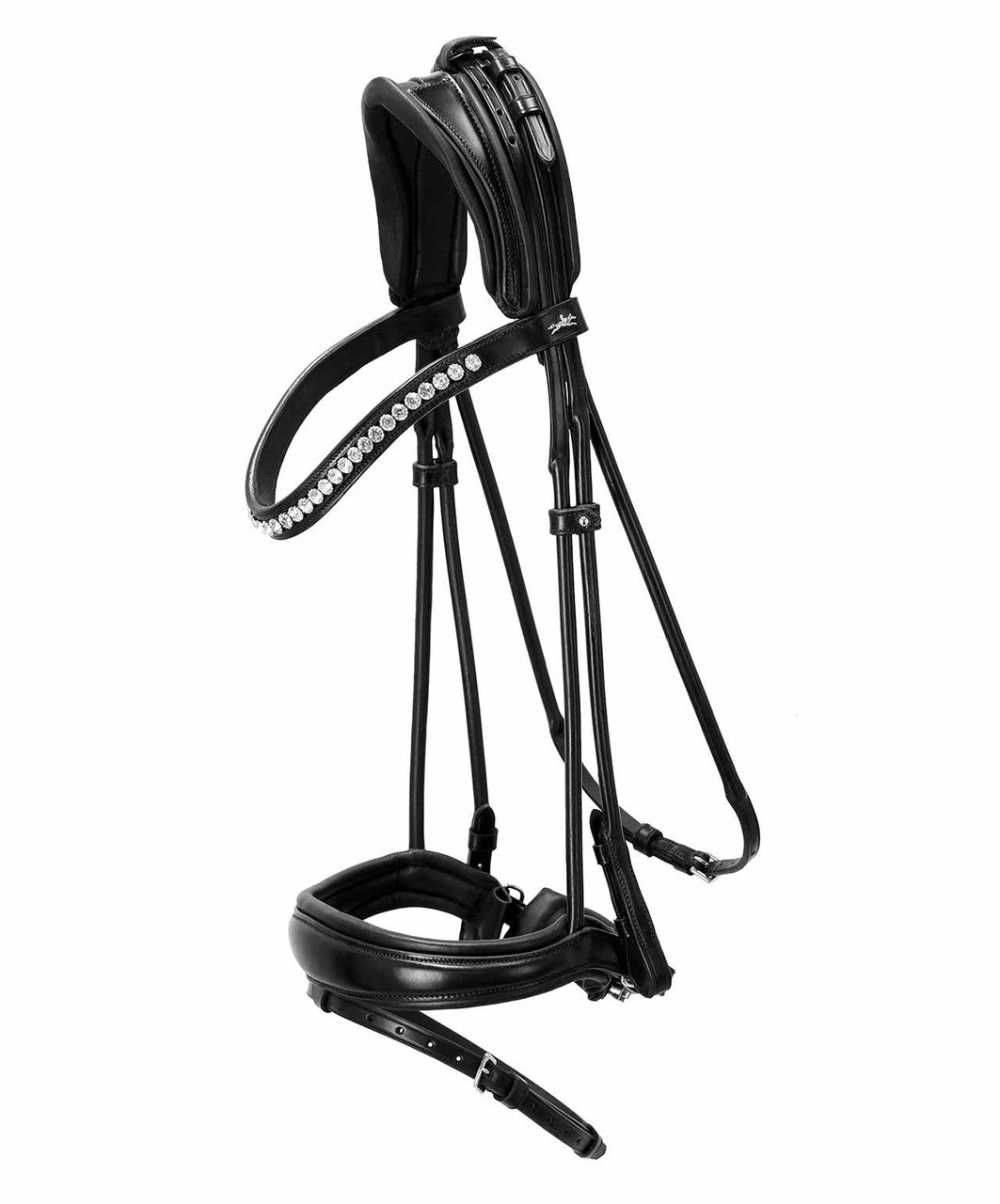 Schockemohle Sports Westminster Bridle with rolled cheecks.