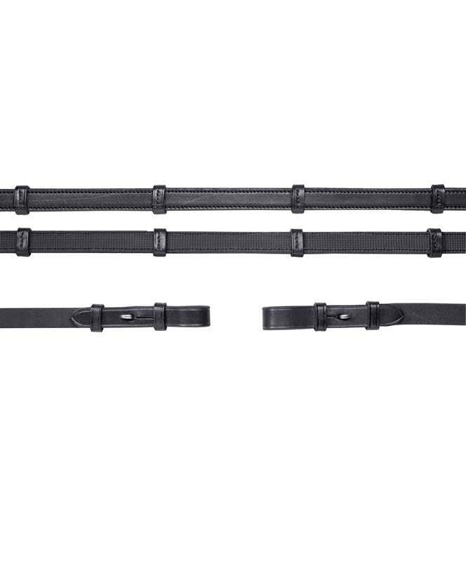 Schockemohle Sports Inside Rubber Reins with hook stud ends.