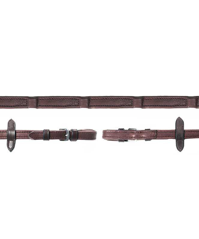 Schockemohle Dura Soft Leather XL Reins with Nylon Inlay.