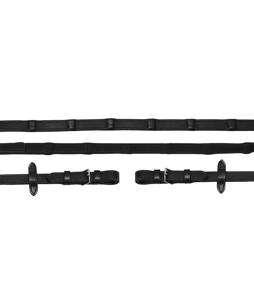 Schockemohle Dura Soft Grip Wide (18mm) Reins, Black.