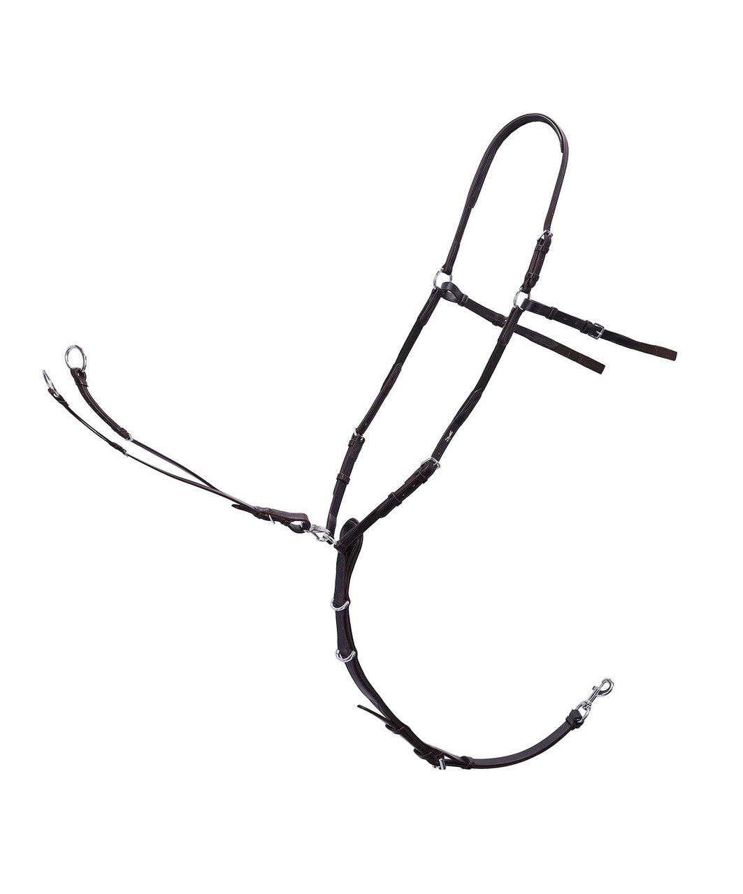 Schockemohle Como Breastplate, Dark Brown Silver.