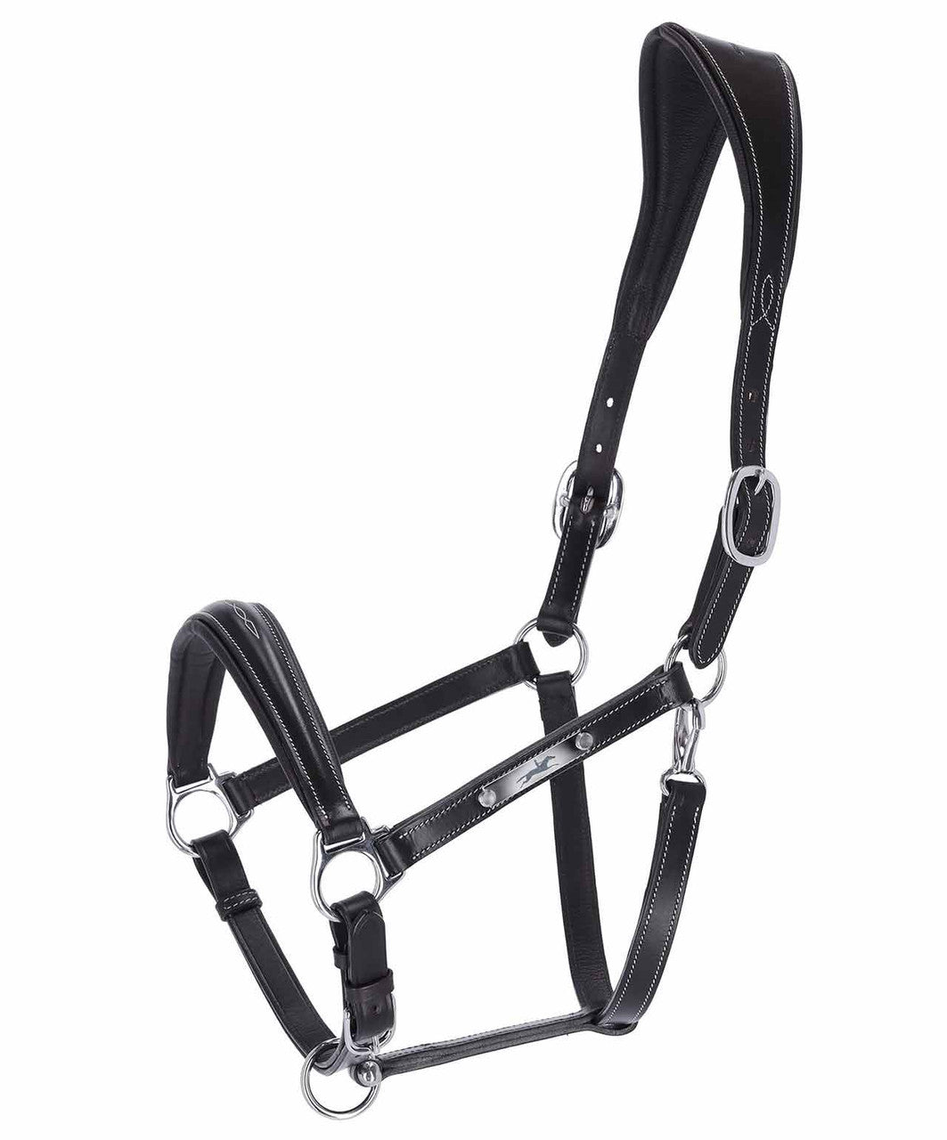 Schockemohle Sports SP Frisco Leather Halter, Black/Cream.