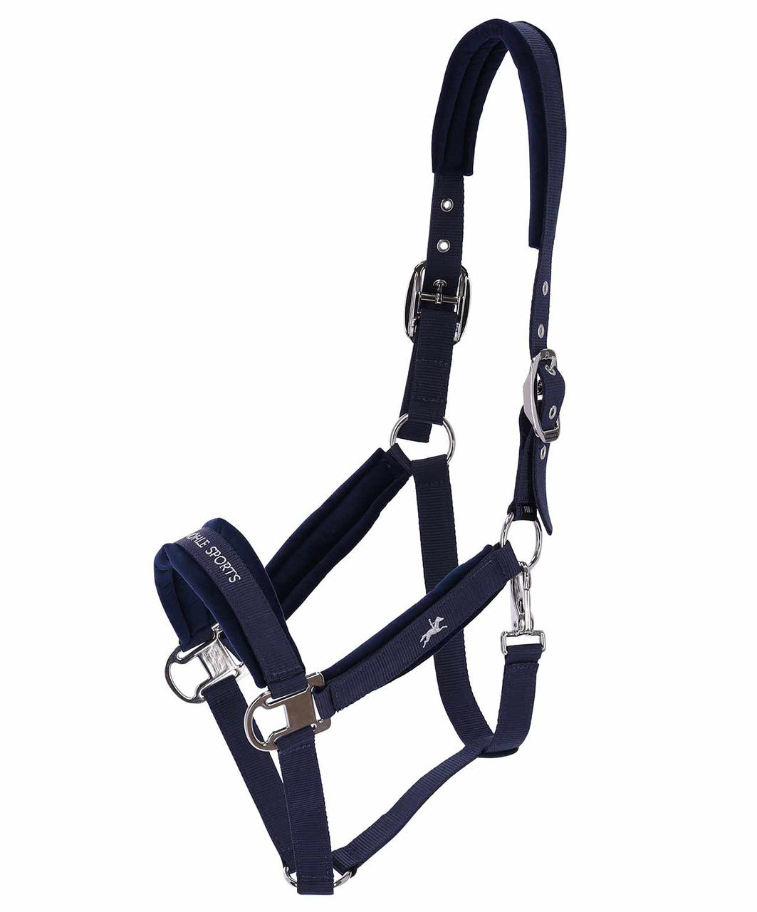 Schockemohle Sports Soft Velvet Halter 25, Dark Navy.