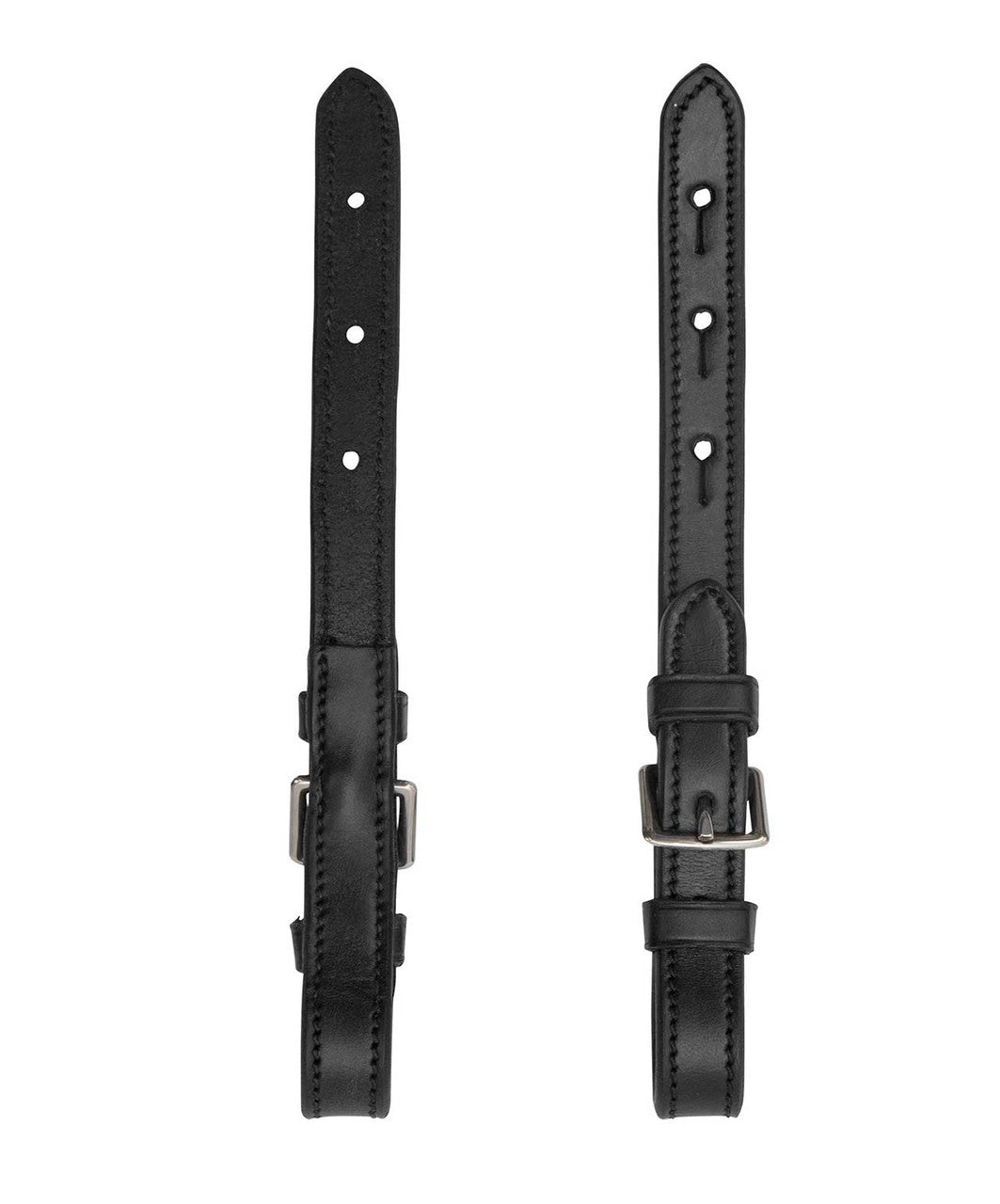 Equitus cheek pieces in black, with Silver buckles.