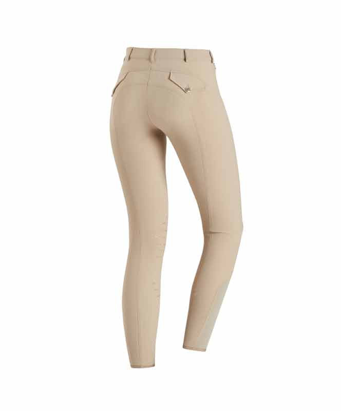 CLEAROUT - Schockemohle Eleonore Knee Patch Breech, Tan.