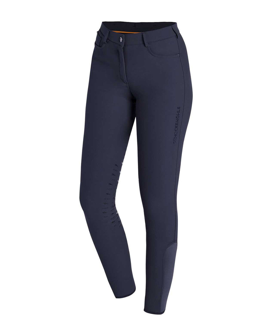 Livia knee patch breech in Navy.