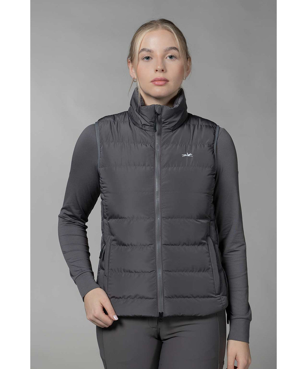 Schockemohle Sports SPMalea Ladies Vest, Dusty Chocolate.