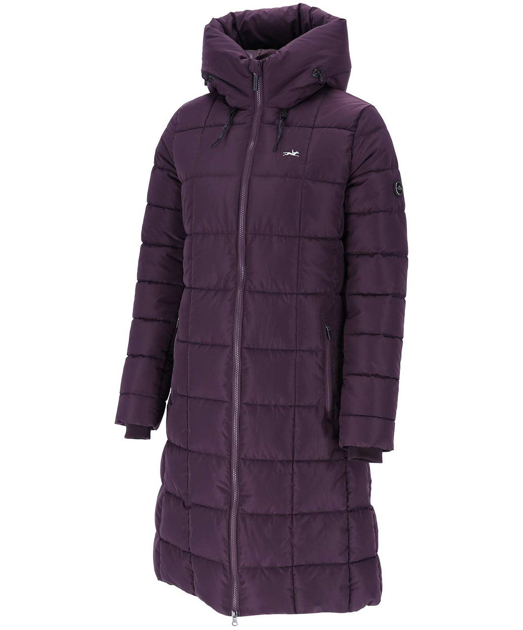 Schockemohle SPKrya Ladies Long Winter Jacket, Deep Mauve.