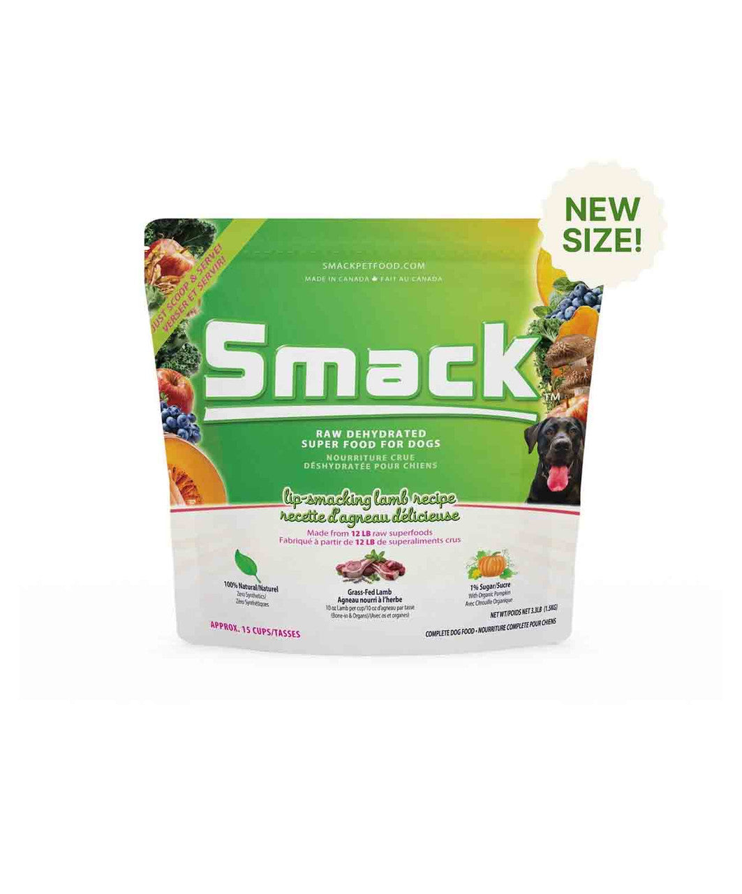 Smack Pet Food Lip Smacking Lamb 1.5kg Dog.