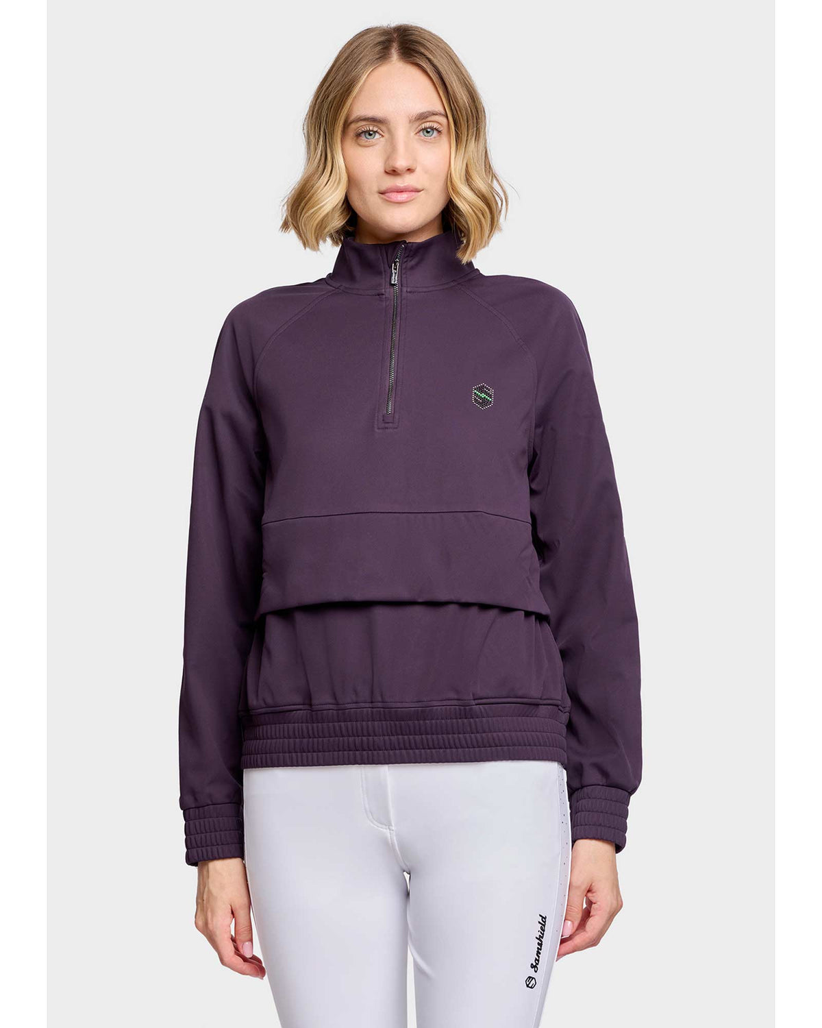 Samshield Cosmic Ladies Sweat Shirt FW26, Black Cherry, front. 