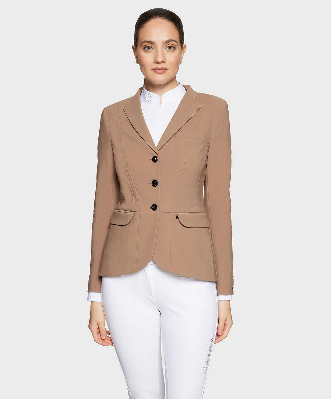 Samshield Victory Flower Crystal Ladies Show Jacket FW25, Camel.