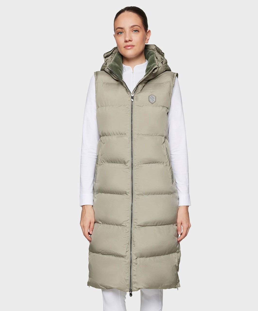 Samshield Elea Ladies Puffer Long Vest FW25, Patine.