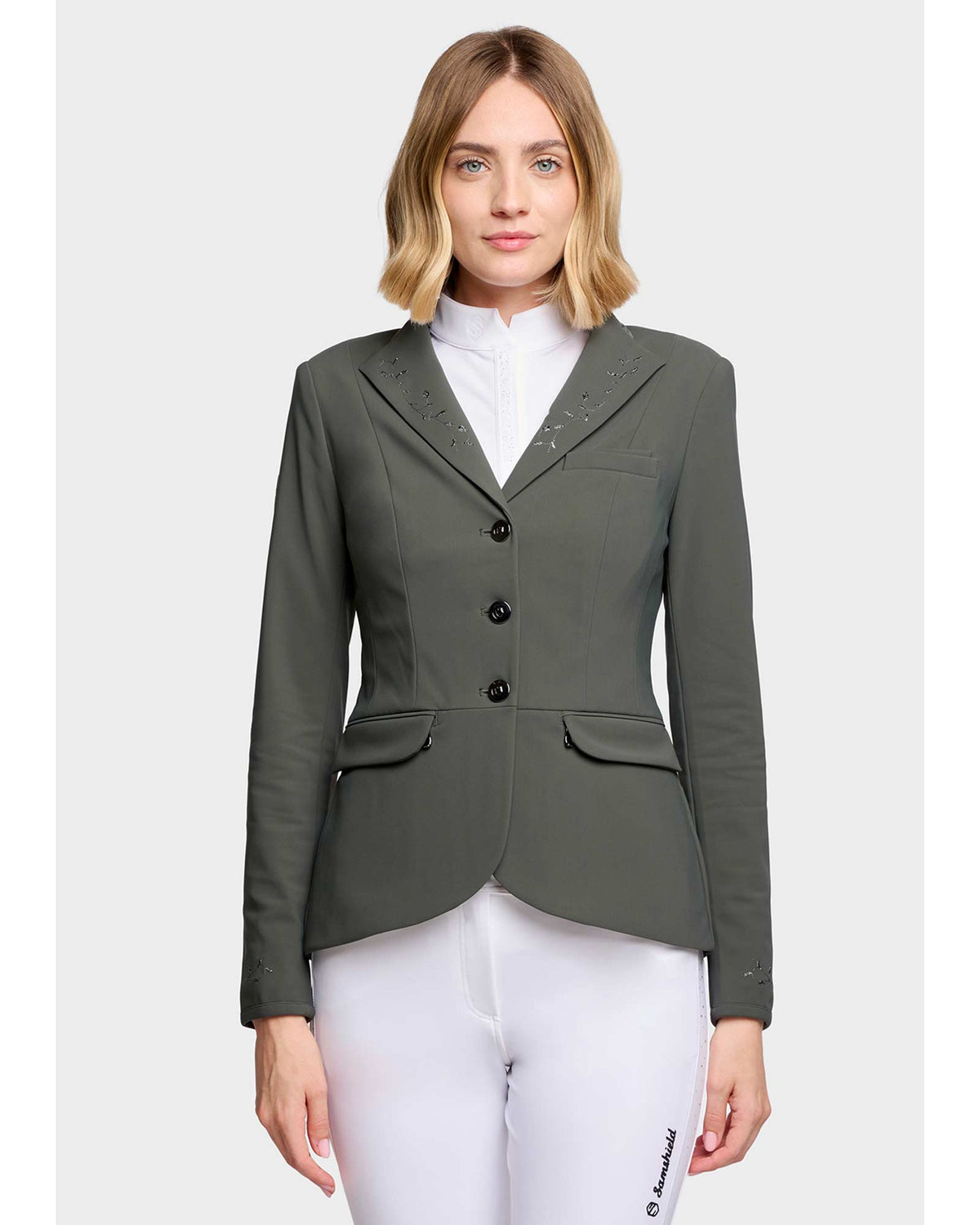 Samshield Victory Floral Show Jacket, Dark Forest, front. 