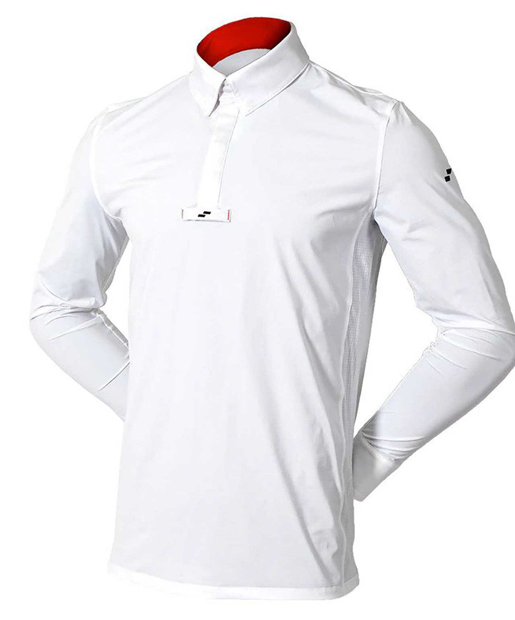 Struck Mens Series 1 Long Sleeve Show Shirt, White.