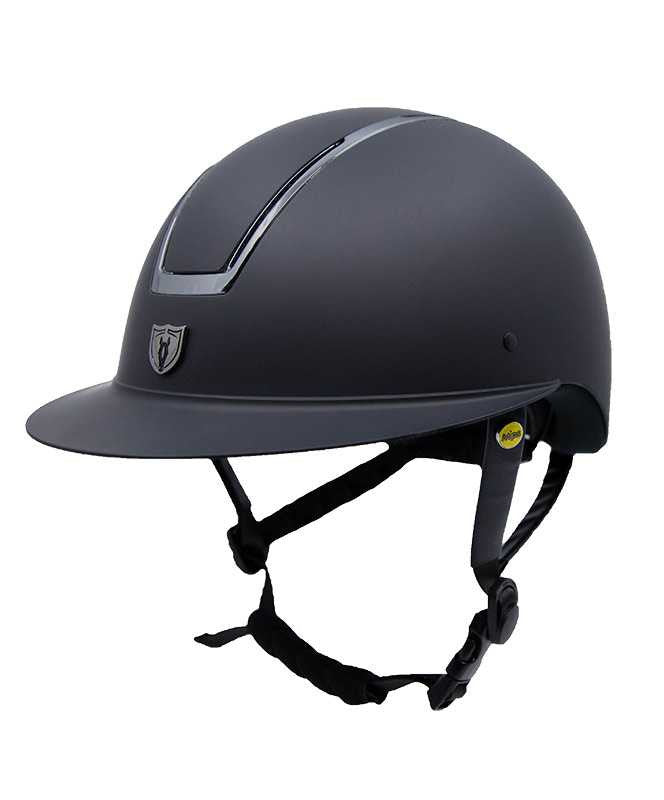 Black Tipperary Windsor equestrian helmet with wide brim