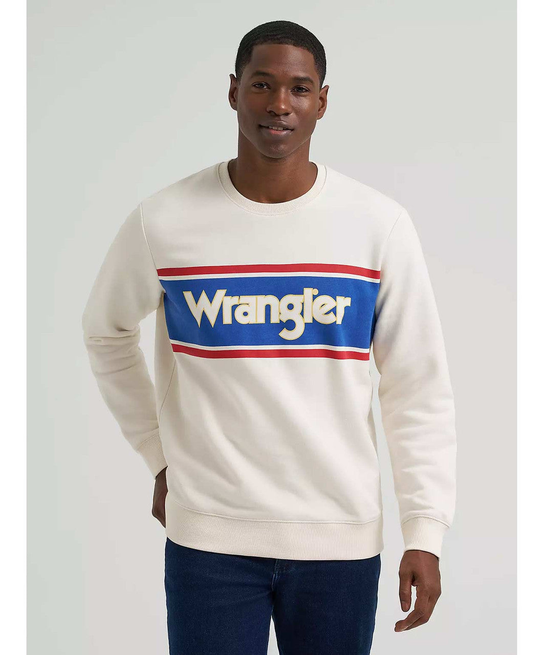 Wrangler Mens Crew Fleece Pull Over Regular Fit.