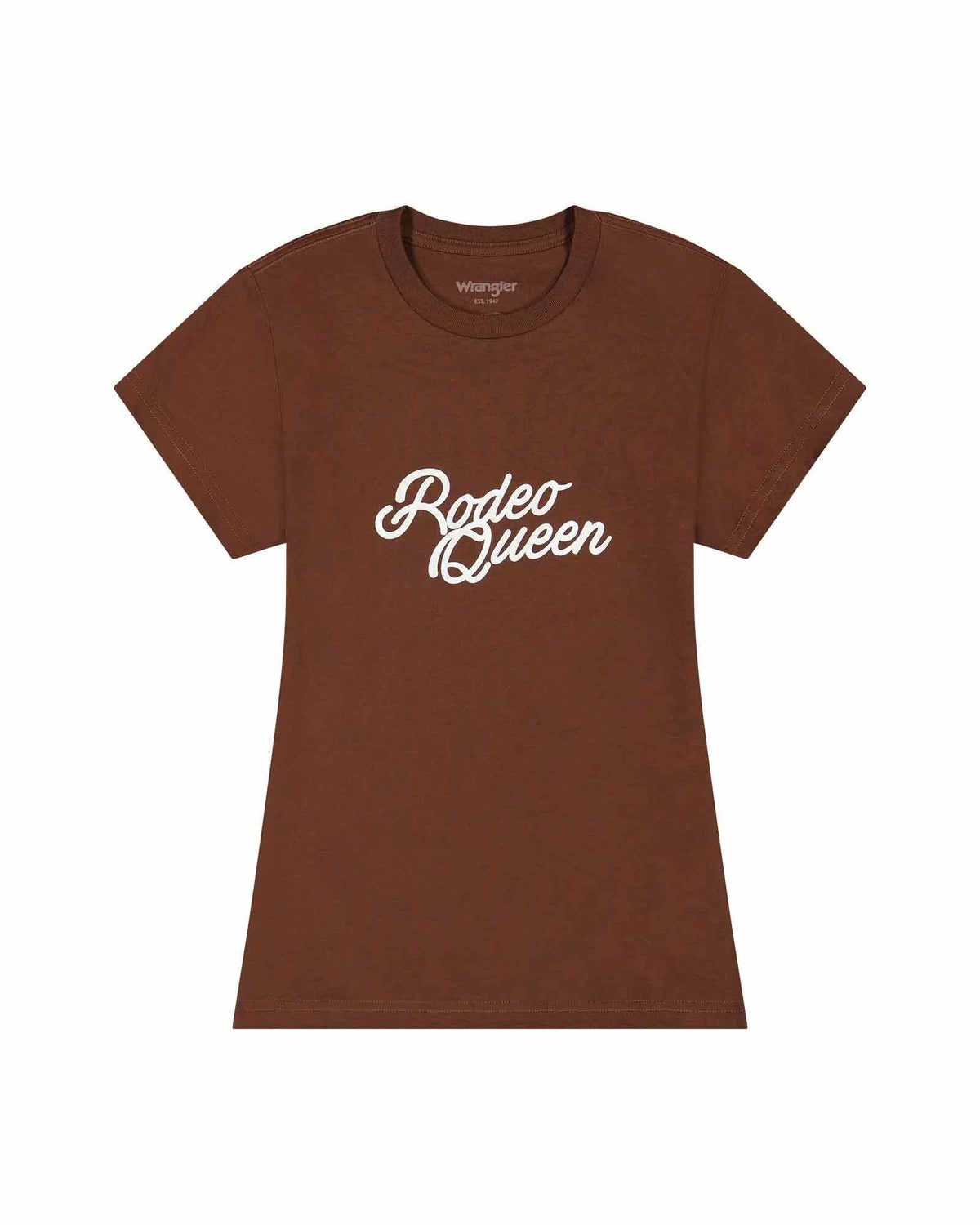 Wrangler Women's Rodeo Queen Graphic T- Shirt, Chocolate